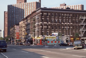 1st Ave. and E. 90th St. looking towards E. 91st St., August 1985  